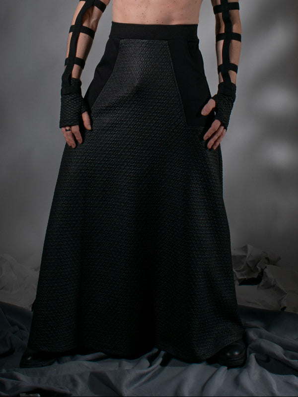 SK-P Q3 Men's maxi skirt with pockets