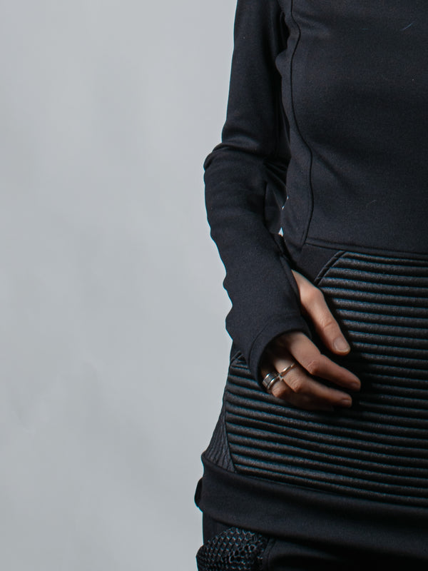 868 Black sci-fi sweater