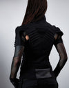 488-L Black cyberpunk vest