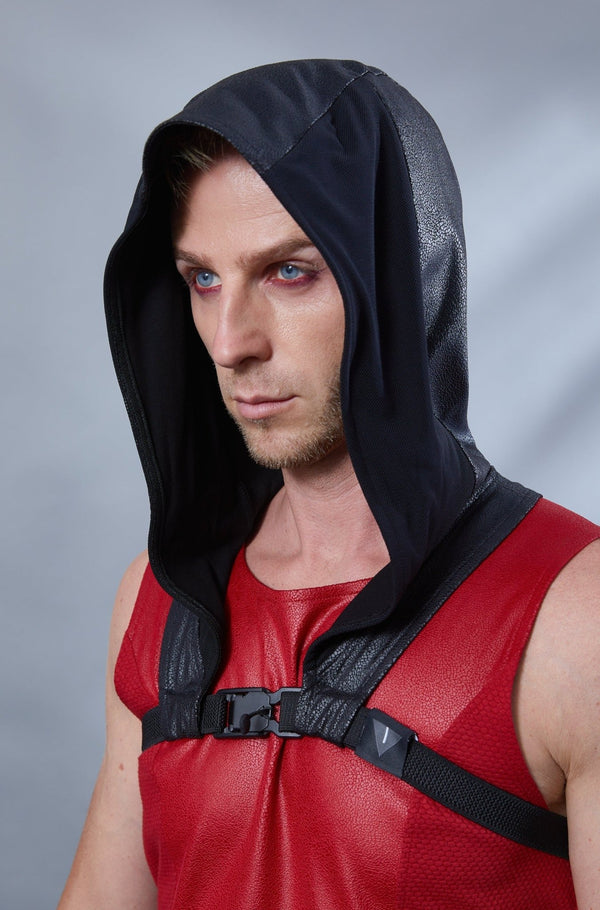 ERH Black hood with magnetic buckle