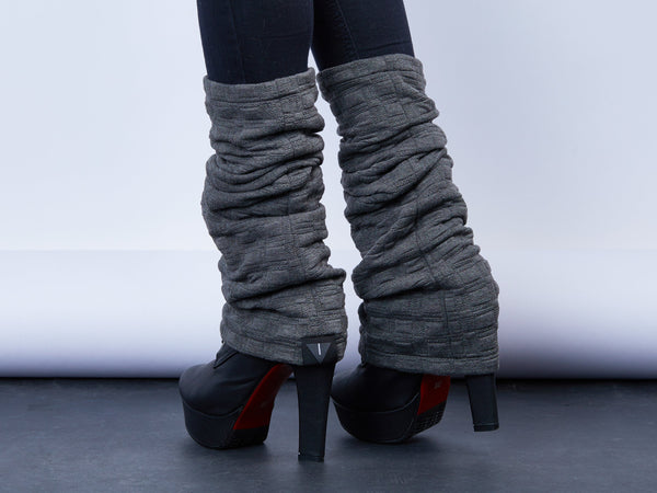 LG sq Grey leg warmers