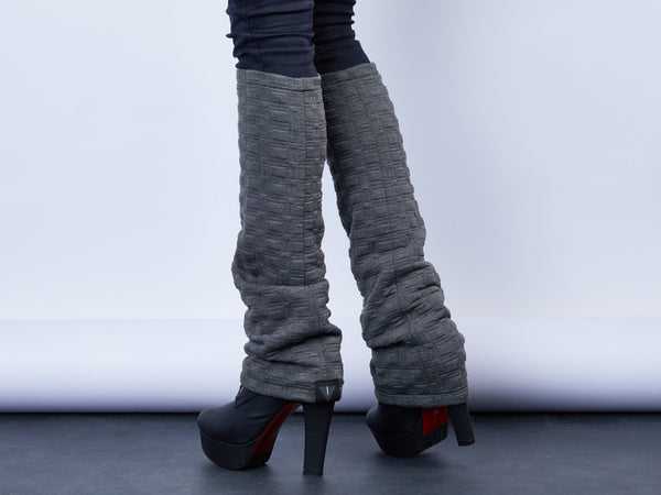 LG sq Grey leg warmers