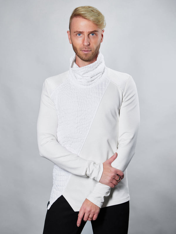 AB-00 White cyberpunk sweater