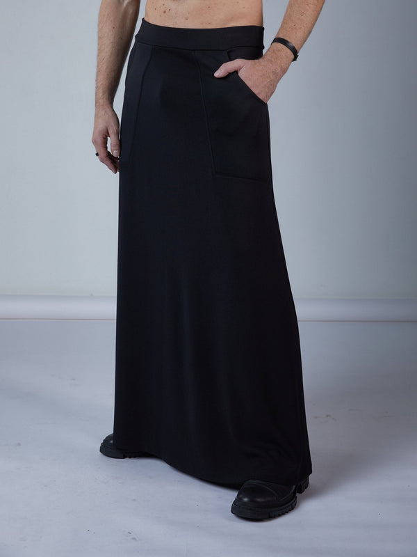 SK-P Men's maxi skirt with pockets