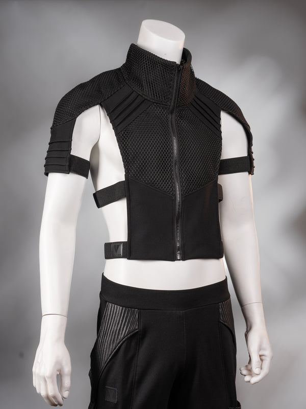 488-L Black cyberpunk vest