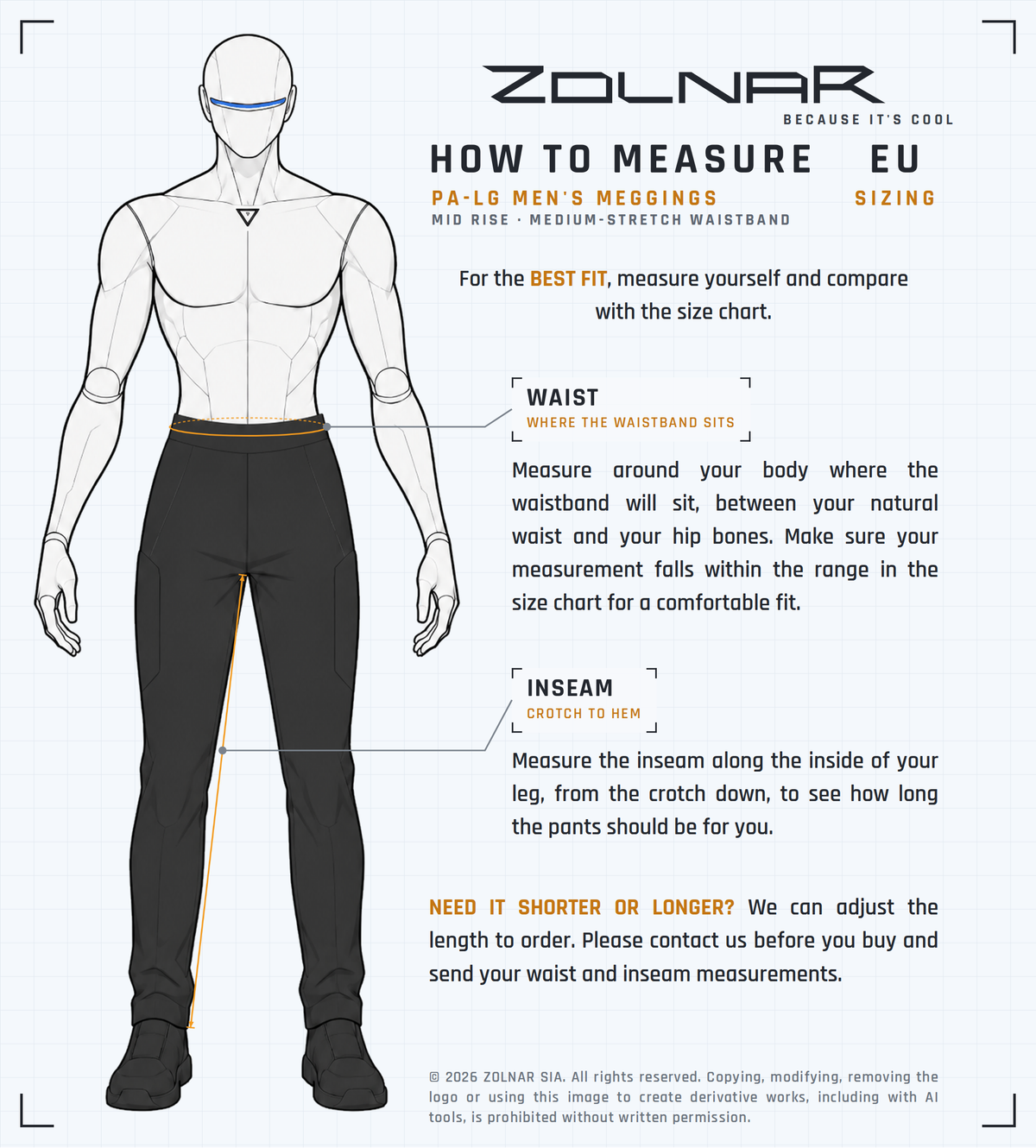 legm-measure size chart