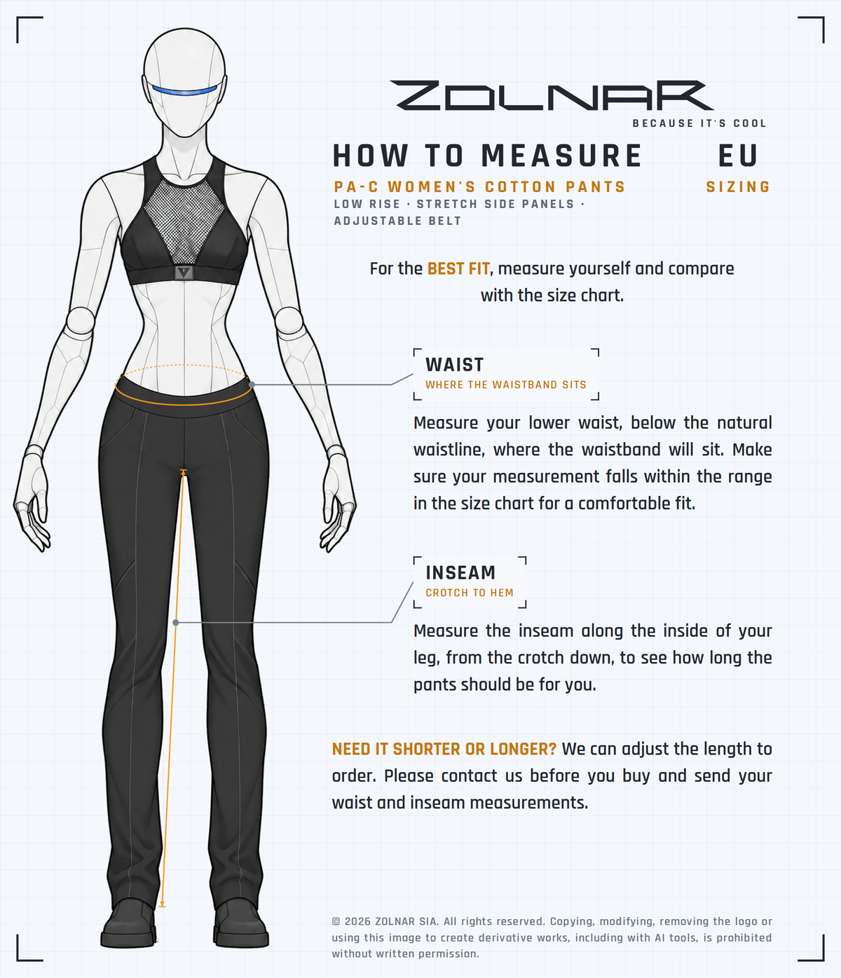 pac-w-measure size chart