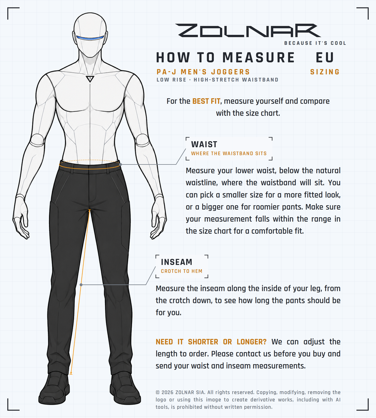 paj-m-measure size chart
