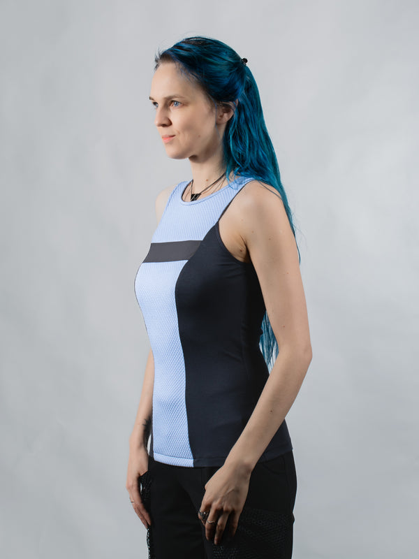 RA-78 Light blue sleeveless top