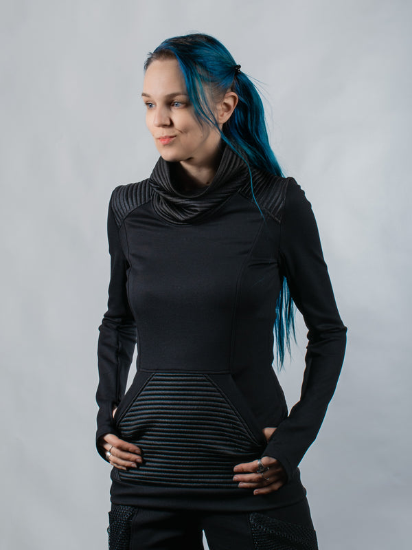 868 Black sci-fi sweater