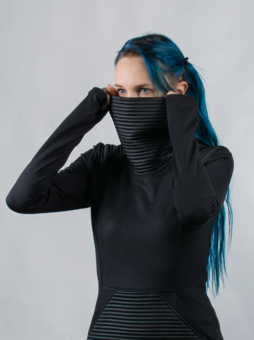 868 Black sci-fi sweater