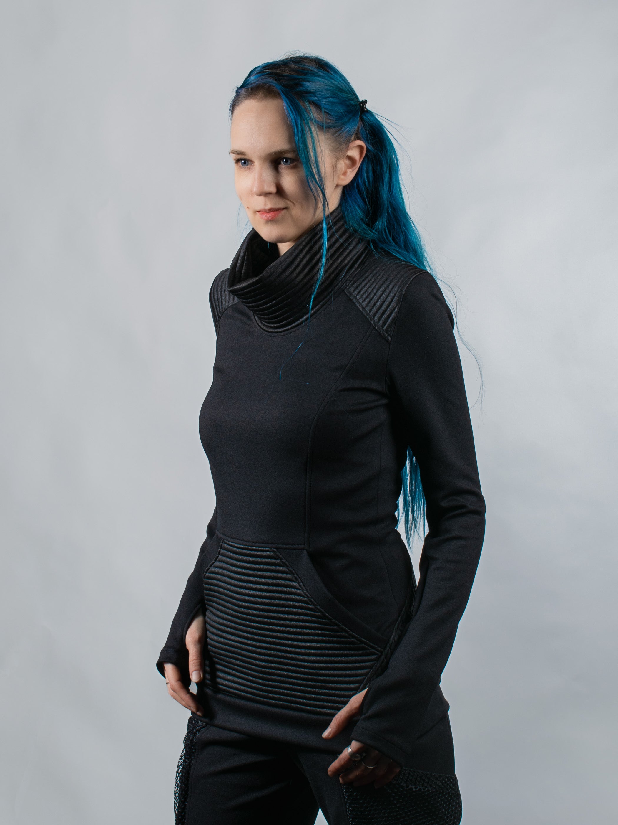 868 Black sci-fi sweater