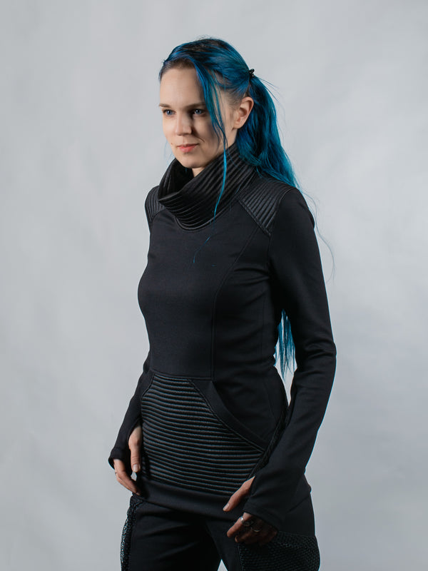 868 Black sci-fi sweater