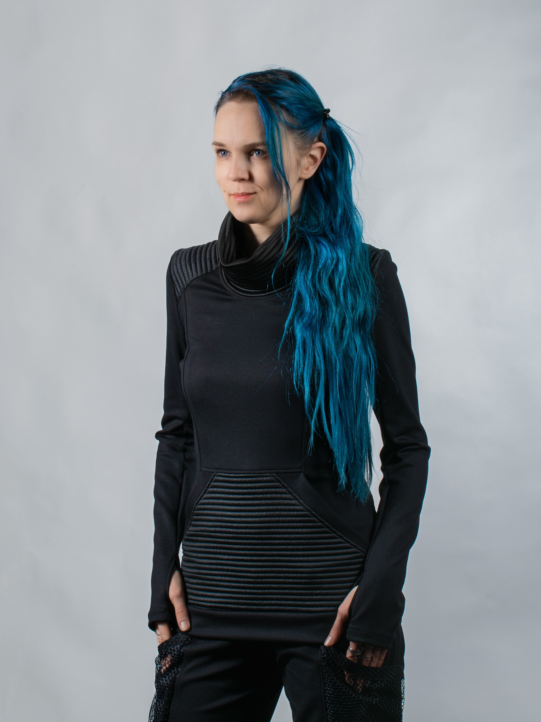 868 Black sci-fi sweater