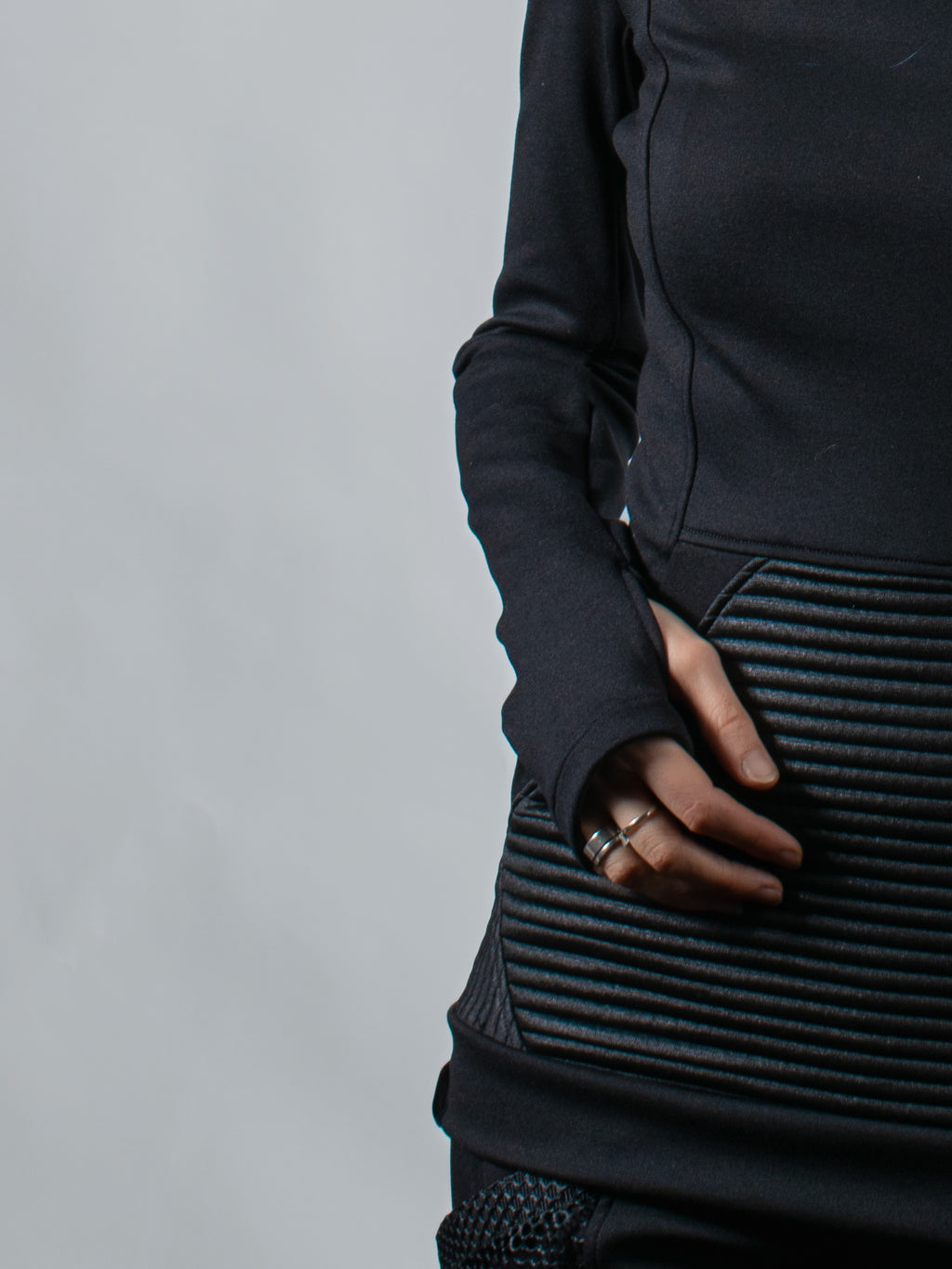 868 Black sci-fi sweater