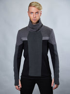 HS-PS8 Cyberpunk sweater gray
