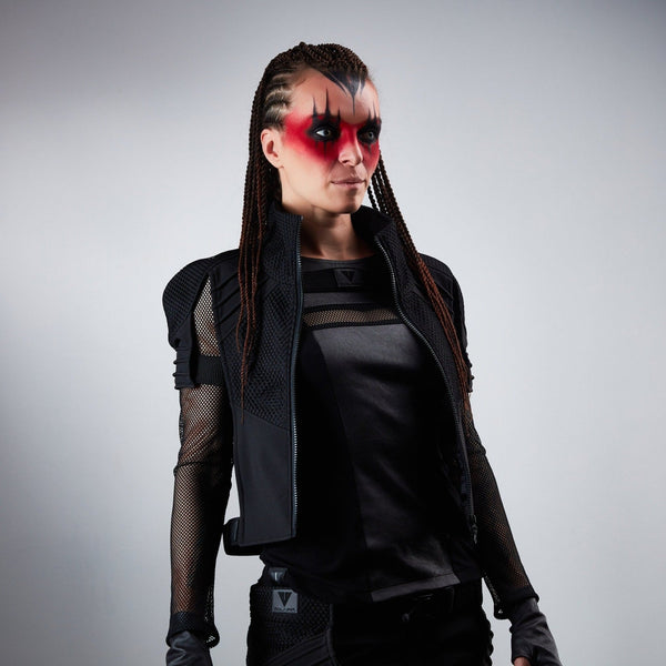 488-L Black cyberpunk vest