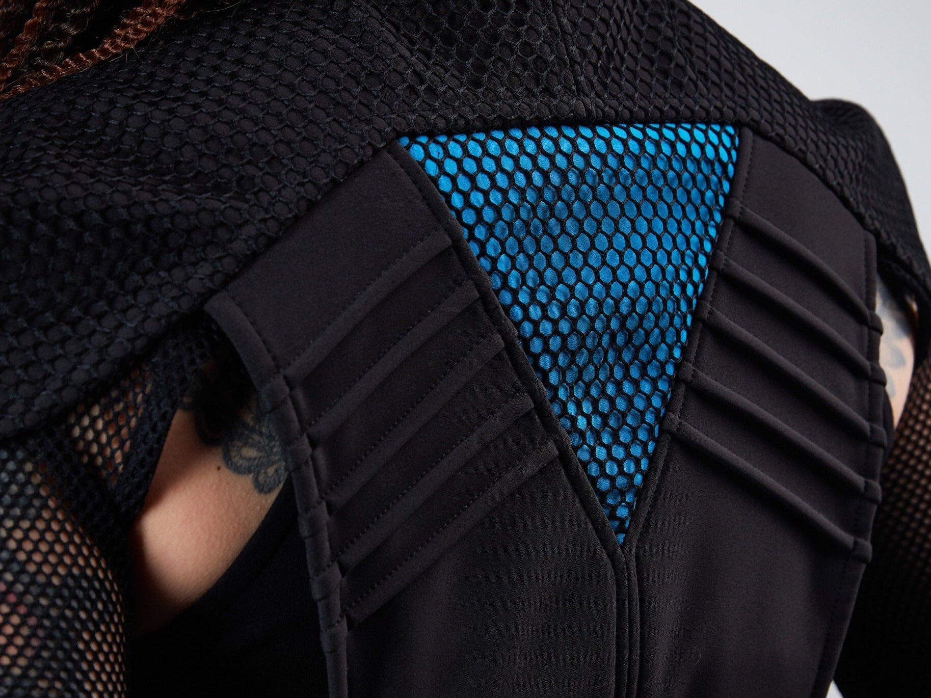 488-L Black cyberpunk vest