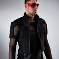 488-L Black cyberpunk vest