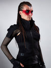 488-L Black cyberpunk vest