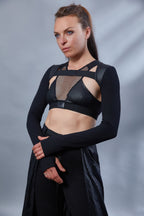 CT7 Black crop top