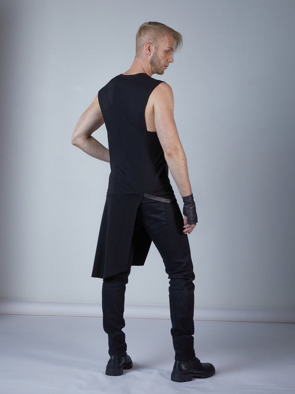 ERL Black asymmetric shirt