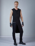 ERL Black asymmetric shirt