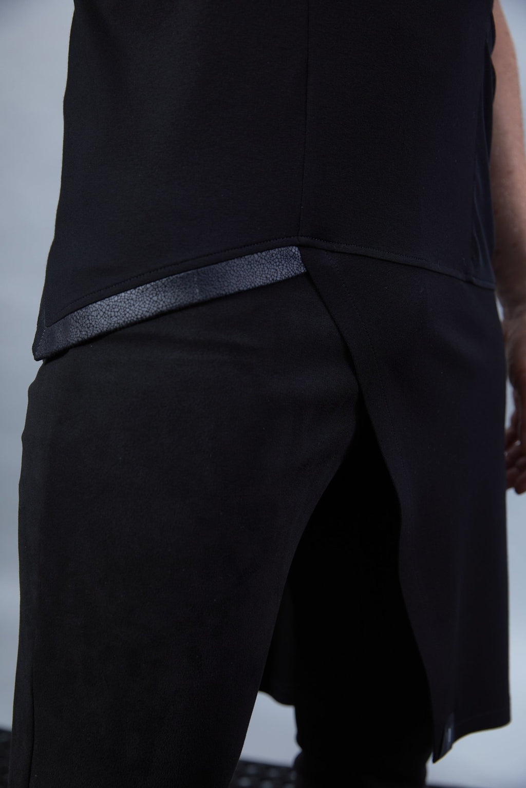 ERL Black asymmetric shirt
