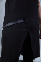ERL Black asymmetric shirt