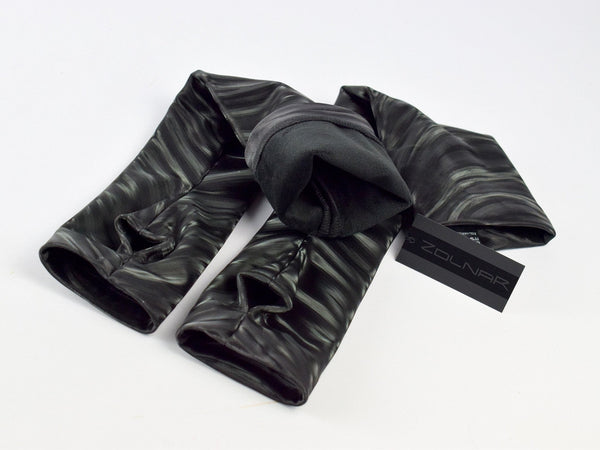 FG40-PUf Black PU arm warmers - zolnar