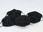 MS-SC Black cotton face mask with nose wire