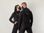 SIX-R Black softshell jacket, reflective